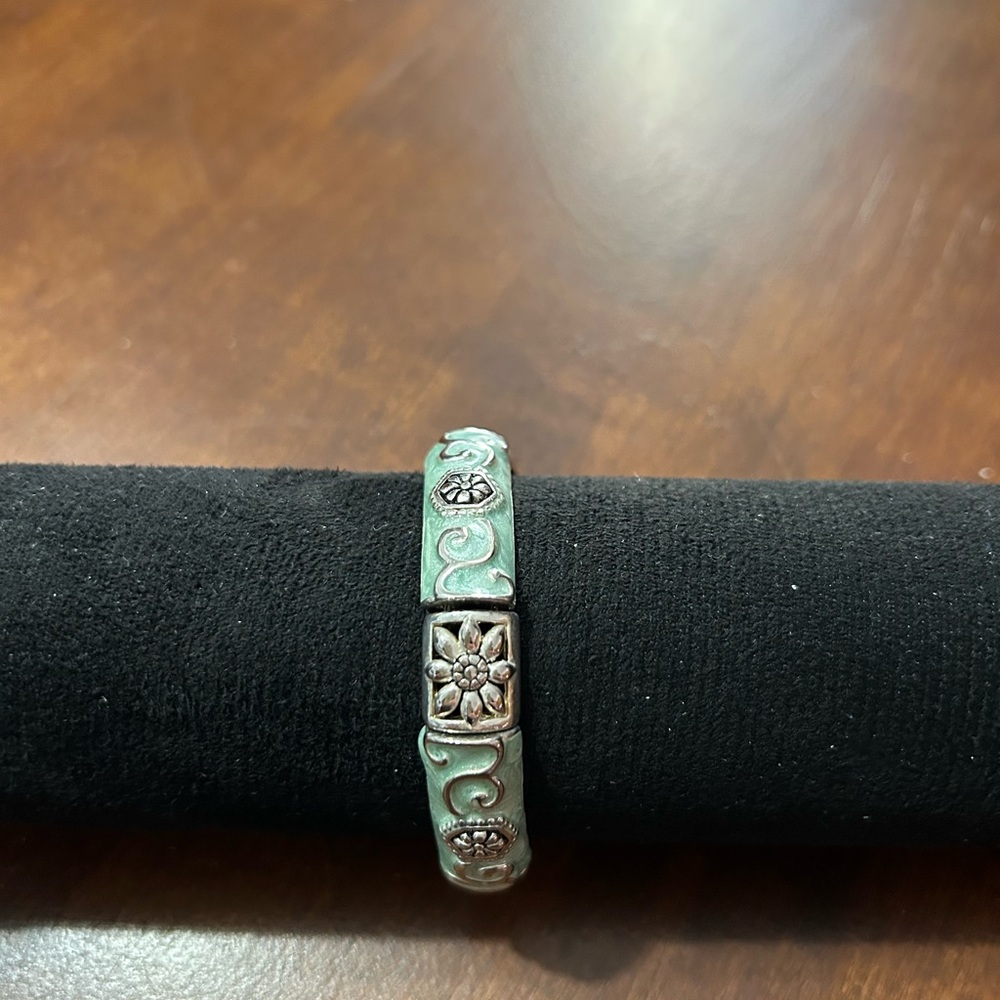 Elegant Aqua blue and Silver Women's Bracelet